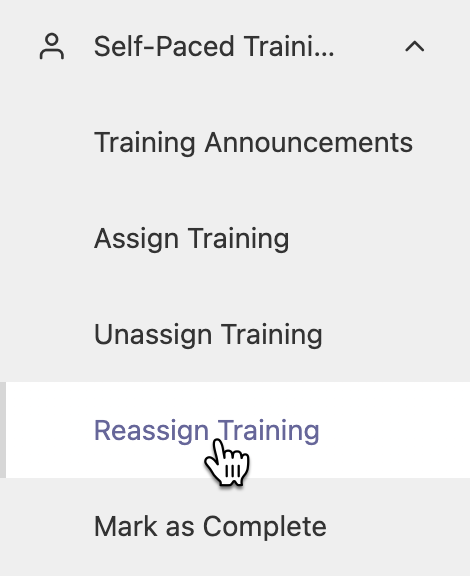 Reassigning Training – Schoox