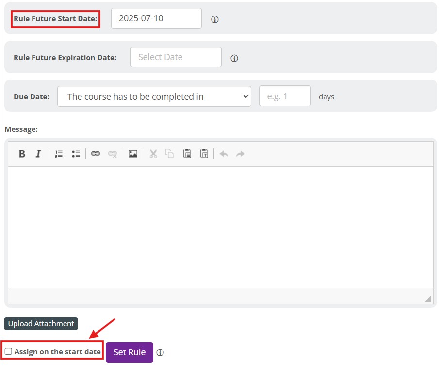 Assign on the start date - New Experience rule.jpg