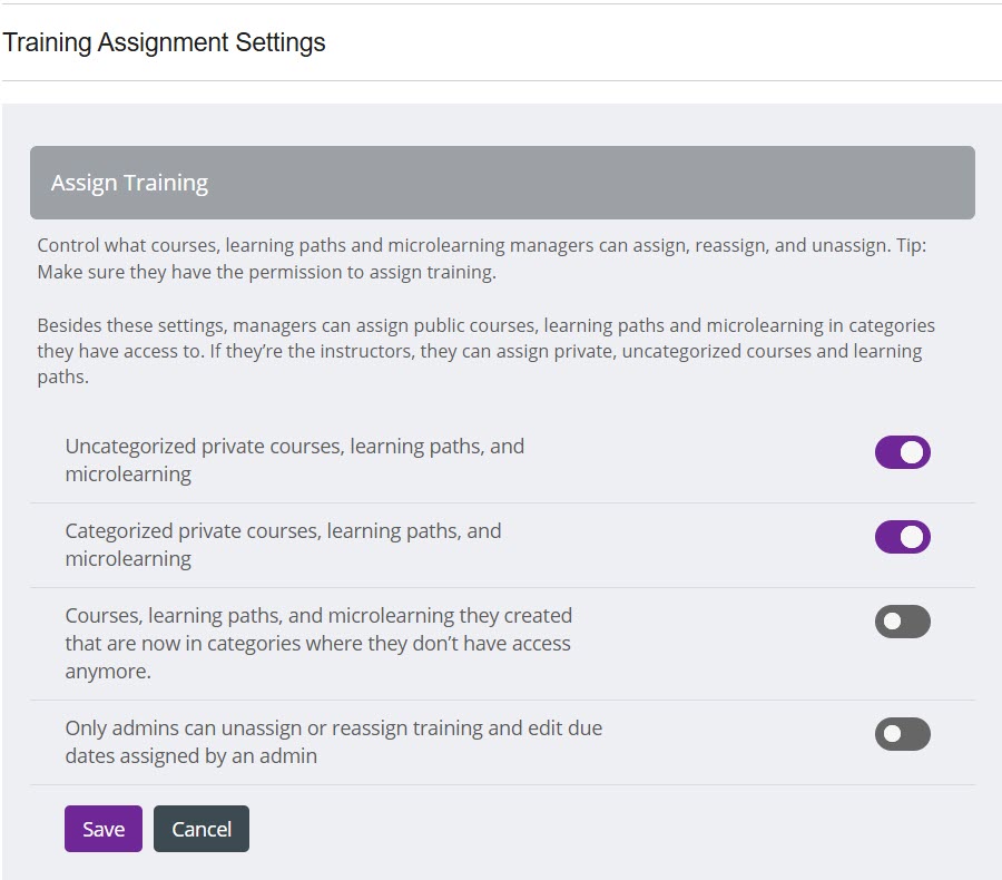 Training Assignment settings.jpg