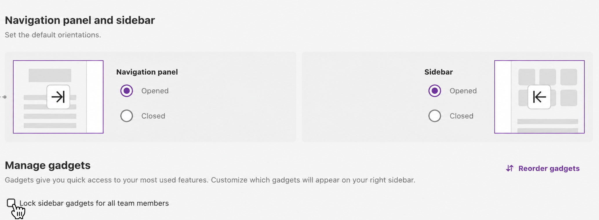 setting - lock sidebar gadgets for all team members.png